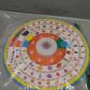 Age 1 2 3 Toddler Learning Words Pronunciation Machine,12 Month+ Kids Early Education Toys,Children Electronic Interactive Point Reader,with Music & RGB Lights,12.83inch Diameter Rotating Wheel