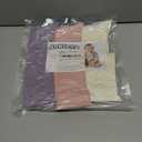 JAKIDAR Girls Crew Seamless Socks Kids Casual Dress Cotton Socks 6 Pairs (4-7 Years, Pink Purple White)