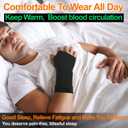 MGANG Wrist Support Sleeves, 1 Pair Wrist Compression Gloves for Unisex, 20-30 mmHg Wrist Brace Support for Carpal Tunnel, RSI, Tendonitis, Sprains, HandInstability, Pain Relief, Black M