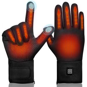 Heated Gloves, Heated Gloves for Men Women (Medium, BLACK)