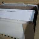 Household Essentials in‑Wall Recessed Ironing Board Cabinet with Storage Shelves, White Finish
