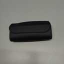 Sunglasses Holder for Car Sun Visor, Leather Glasses Sun Visor Organizer Box with Hidden Magnetic Closure, Eyeglass Holder Clip Storage Case for Auto Visor, Car Accessories (Black)