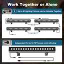 LED Wall Washer Light Bar, Tunable White 2700K-6500K, Smart WiFi App and RF Remote, Smooth Dimming, 8 Modes, Linkable 20in IP65, AC120V Plug-in for Porch Patio Sign, 20" 36W Tunable White