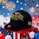 USA 250th Anniversary Embroidered Baseball Hat, Adjustable USA American 250th Anniversary Baseball Cap for Men Women (Black)
