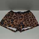 Milumia Men's Swim Trunks Leopard Print Letter Pocket Quick Dry Beach Shorts Swimwear (Large, Multicolor)