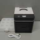 Portable Air Conditioner with Upgraded Leak-Proof Ice Cooling Technology, Mini Personal Air Cooler with 3 Speeds for Room Office Bedroom Tent Greywhite3