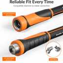 Giraffe Tools Garden Hose 5/8", Water Hose Heavy Duty, Flexible, Lightweight Hybrid Hose with Swivel Handle, 15ft Male to Female Fittings, Burst 600 PSI, Short Leader Hose