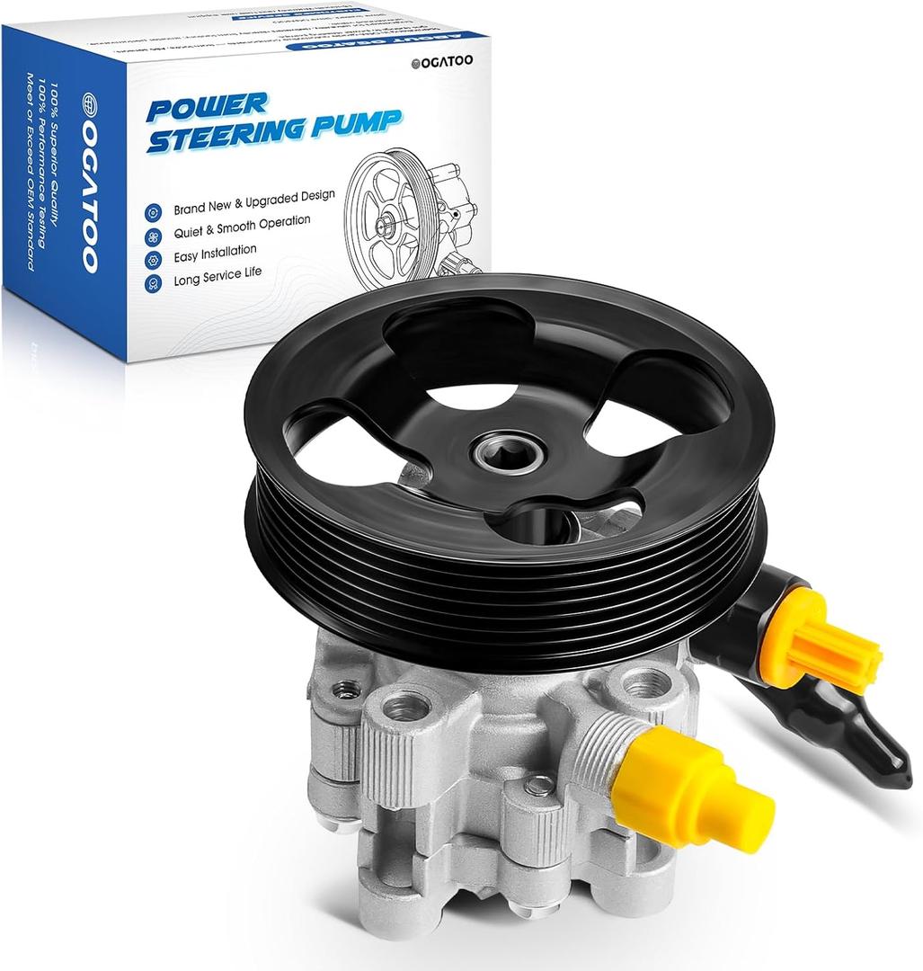 Power Steering Pump with Pulley Fits for Toyota Tundra 2005-2006, Sienna 2007-2010, 4Runner 2003-2009, FJ Cruiser 2007-2009 3.5L 4.0L Replaces 21-5363, 44310-08020, 44310-0C050 Power Assist Pump