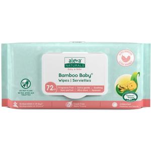 Aleva Naturals Bamboo Baby Wipes, Sensitive, 6 Count, 14.1 Ounce