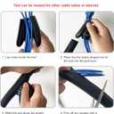 CrocSee 25ft - 3/4 inch Flame Retardant Split Wire Loom Tubing with Installation Tool - Flexible Wire Covers Cord Protectors - Black