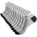 PAPLUS Compression Socks for Men & Women, Low Cut Ankle Running Socks with Arch Support, Plantar Fasciitis Relief for Walking, Cycling, Golf, Travel, Nurses L-XL
