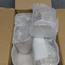 Shellwei 5 Pcs Watercolor Christmas Glass Storage Jar with Airtight Bamboo Lid Santa Claus Canister Sets Christmas Snowman Elk Clear Cookie Candy Storage 19oz for Kitchen Containers Countertop Decor