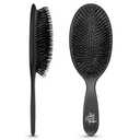 RPZL Boar Bristle Brush - Cushioned Nylon & Bristle Styling Tool for Smoothing, Polishing & Extension Hair - Suitable for All Hair Types, Wet or Dry