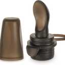 haakaa Silicone Baby Food Spoon,Squeeze Feeding Spoon with Dust Cover,Compatible Baby Food Feeder,Yummy Pouches,Milk Storage Bags