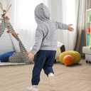 Neutocd Baby Boy Clothes Outfits Long Sleeve Hoodie Tops Sweatshirt Pants Set for Infant Toddler Fall Winter Sweatsuit (12-18 Months, Grey/Navyblue)