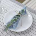 120 Pcs 4 Kinds Mixed Artificial Eucalyptus Leaves Stems Bulk Fake Silver Dollar Eucalyptus Bundle Faux Plants Greenery for DIY Bouquets Floral Arrangement Wedding Engagement Party Decor (Green)