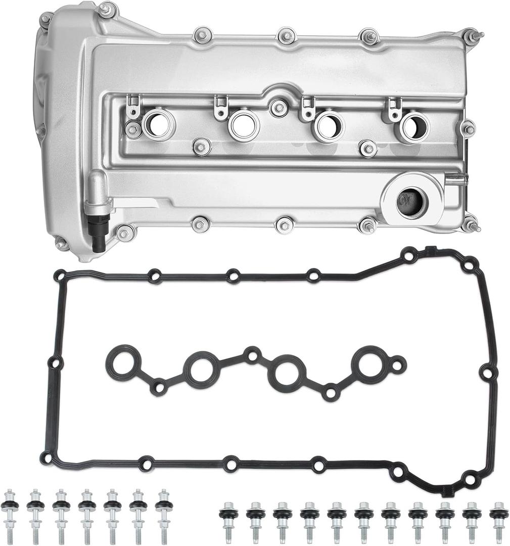 Engine Valve Cover Compatible with Dodge Avenger Caliber Journey 2007-2020, Chrysler 200 Sebring 2007-2014, Jeep Compass Patriot 2007-2017 1.8L 2.0L 2.4L 264-748 with Gasket & Bolts