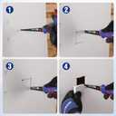 WORKPRO Drywall Saw, 6-inch Jab/Keyhole/Wallboard/Sheetrock Cutting Tool with Ergonomic Handle, Triple Ground Teeth, Faster Cutting Drywall Cutter with 8-TPI Bi-metal Blade (Blue)