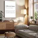 3 x Inspirational Canvas Wall Art Motivational Quotes Poster Prints Difference Maker Definition Painting Positive Office Desk Picture Wall Decor for Living Room Bedroom 16x24in Framed Ready to Hang