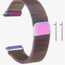 HARFINGTON Stainless Steel Mesh Watch Band Quick Release Metal Replacement Adjustable Watch Strap with Magnetic Buckle for Men Women