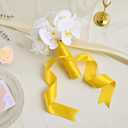 2 x Double Face Maize Yellow Satin Ribbon 2 inch X 25 Yards Polyester Maize Yellow Ribbon for Gift Wrapping Very Suitable for Weddings Party Hair Bow Invitation Decorations and More