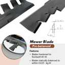 Mower Mulching Blades 138971 fits for 42" Poulan/Husqvar/Craftsman 2 Blades Set Replaces 561713XB 138498 532138971 138971x431 PP24005