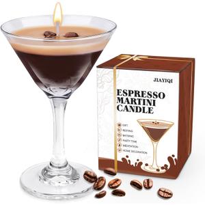 Espresso Martini Candle Gifts for Women Men, Coffee Scented Unique Gift for Espresso Lovers, Soy Wax Candles for Coffee Bar, Home Decor for Mother, Birthday, Christmas (1 Pack)