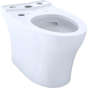 TOTO Aquia IV WASHLET+ Elongated Skirted Toilet Bowl with CEFIONTECT, Cotton White - CT446CEGNT40#01