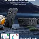FNTCASE for Samsung Galaxy S26+ Plus Case: with Kickstand | 2 Front Frames | Built-in Screen Protector Military Grade Drop Proof Protection Rugged Protective Phone Case for S26 Plus 6.7 Inch Black
