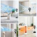 Portable Standing Fan, 10000mAh Rechargeable Battery Powered, 90+120Omnidirectional Oscillating Fan For Bedroom, 82ft Circulator, Adjustable Height, 8 Speeds, 8H Timer, DC Motor Quiet Pedestal Fans, Large