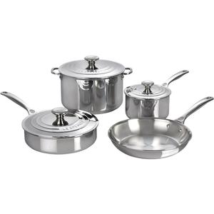 Le Creuset Tri-Ply Stainless Steel 7 pc. Cookware Set Le Creuset Tri-Ply Stainless Steel 7 pc. Cookware Set