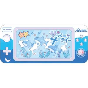 GeekShare Cute Shark Party Mouse Pad - Large Non-Slip Rubber Base Desk Mat for Keyboard and Mouse, Perfect for Gaming, Writing, or Home Office Work