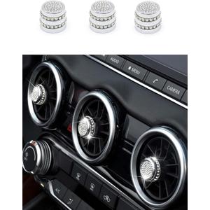 CONGCONG for Nissan Sentra Bling Climate Control AC Button Crystal Accessory Interior Knob Cover Compatible for Nissan Sentra 2020-2022 (5)