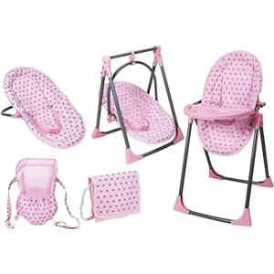 Lissi Baby Doll 6-in-1 Convertible Highchair Play Set