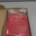 16 Pcs Christmas Napkin and Ring Set,8 Pcs Exquisite Christmas Napkin Ring Holder and 8 Pcs Red Washable Christmas Napkins Cloth for Christmas Holiday Dinner Party Table Decoration