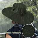 Cooltto L/XL/XXL Wide Brim Sun Hat UPF 50+, Waterproof & Breathable for Men, Women - for Fishing, Hiking, Camping & Traveling