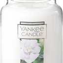Yankee Candle White Gardenia Scented Classic 22oz Large Jar Single Wick Candle Over 110 Hours of Burn Time