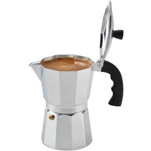 Imusa USA Aluminum Stovetop 6-cup Espresso Maker (B120-43V), Silver