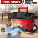 Cordless Shop Vac for Workshop, 4 Gallon Dual 4.0Ah Batteries