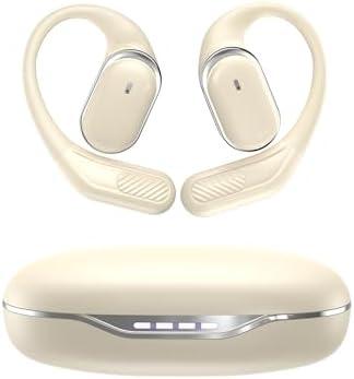 Open Ear Headphones, Bluetooth 5.4 Wireless Earbuds, 40H Playtime IPX6 Waterproof, Lightweight Ear Hook for Sports, Safe Driving, All-Day Comfort, Secure Fit