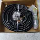 Bonviee Misters for Outside Patio, 100FT Misting Cooling System for Patio, 100FT (30M) Misting Line+28 Mist Nozzles+3/4" Brass Adapter, Pre-Assembled Garden & Greenhouse Watering System