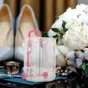 DOITOOL Mini Suitcase Candy Boxes 12 Pcs Clear Plastic Wedding Packaging Boxes Party Favor Storage Containers 3X2X1.5In (Pink)