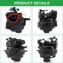 799583 593261 Carburetor Kits for B&S 595656 591979 591160 08P500 08P502 09P602 09P702 300E 550EX 450E 500E Series Lawnmower Engines with 799579 Filter 595660 Cover