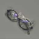ICARA Fashion Rhinestone bling Reading Glasses for Women Retro Oval Reader Trendy Diamond Party Magnifying Glasses