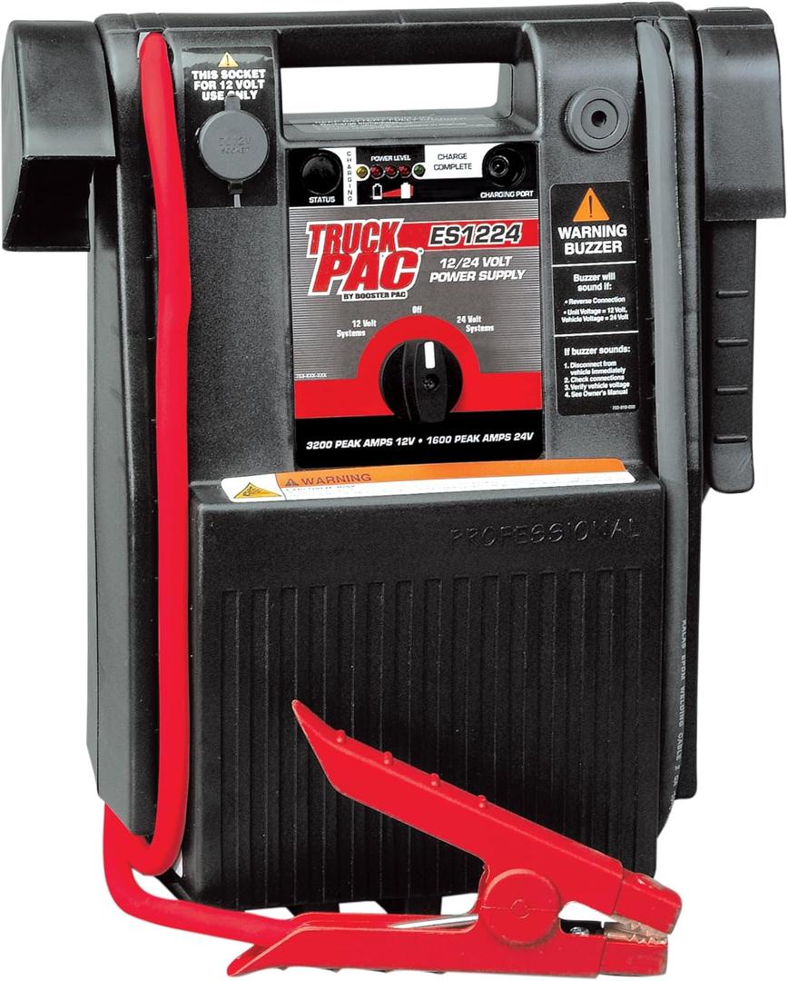 Clore Automotive Truck PAC ES1224 3000/1500 Peak Amp 12/24V Jump Starter Clore Automotive Truck PAC ES1224 3000/1500 Peak Amp 12/24V Jump Starter