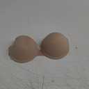Backless Strapless Push Up Bra for Women Thick Padded Sticky Underwired Bras Self Adhesive (Nude)
