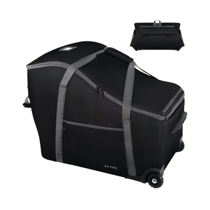 SCTEL Infant Car Seat Travel Bag Fit Doona Car Seat Stroller and Base, Chicco Keyfit 35 and Base, Doona Travel Bag with Wheels, Padded Car Seat Bags for Air Travel, Nuna Travel Bag with Zipper Pocket