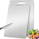 2 Pack Titanium Cutting Boards for Kitchen,100% Pure Titanium, Cutting Edge Hygiene & Durability, Double-sided food-grade Cutting Board For Meats Fruist And Vegetables,Easy to Clean (15 * 11)