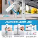 LEMNISCATE Portable Wheelchair Ramp 5FT, Non-Slip Aluminum Handicap Ramp with Handle, Folding Wheel Chair Ramps for Homes Steps, Stairs, Entry, Threshold, Doorways, Scooter, 800LBS Capacity