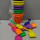 4E's Novelty 12 Sets Beach Toys - Includes 12 Sand Buckets, 12 Shovels, 24 Sand Molds for Kids - Small 5.75" Beach Buckets Bulk, Summer Party Favors, Easter Basket Stuffers, Student Gifts